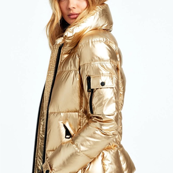 SAM. FREESTYLE DOWN PACKABLE WATER RESISTANT GOLD JACKET NWOT SZ XL - Picture 7 of 10